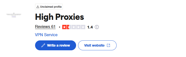 Trustpilot 评分